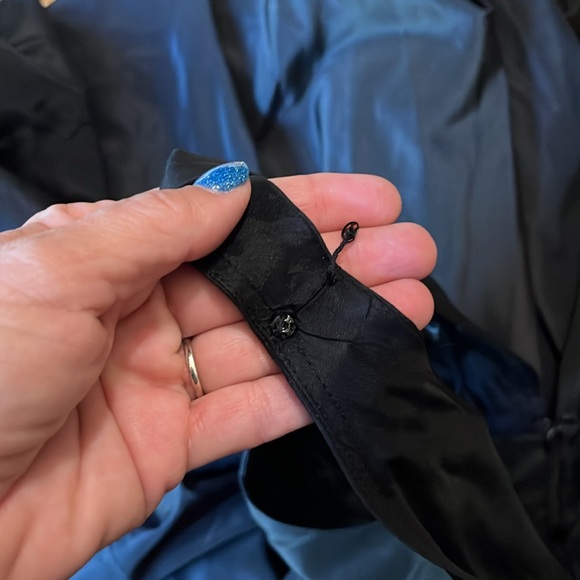 Teri Jon - Black Cocktail Dress Satin size 6 - Picture 10 of 11